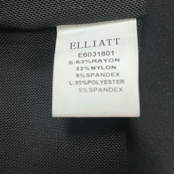 NWT ELLIATT X REVOLVE black exposition black HIGH LOW black halter mini dress - Picture 6 of 9